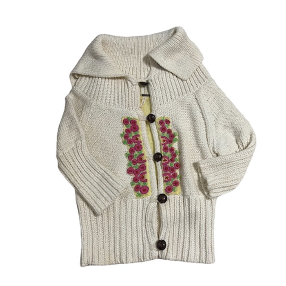 Free People Floral Sweater